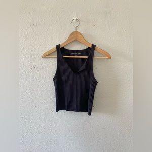 American Eagle Cropped Notched Tank, sz SM
